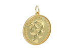 Dutch Tenner Coin Pendant: Wilhelmina Replica (Gouden Tientje)