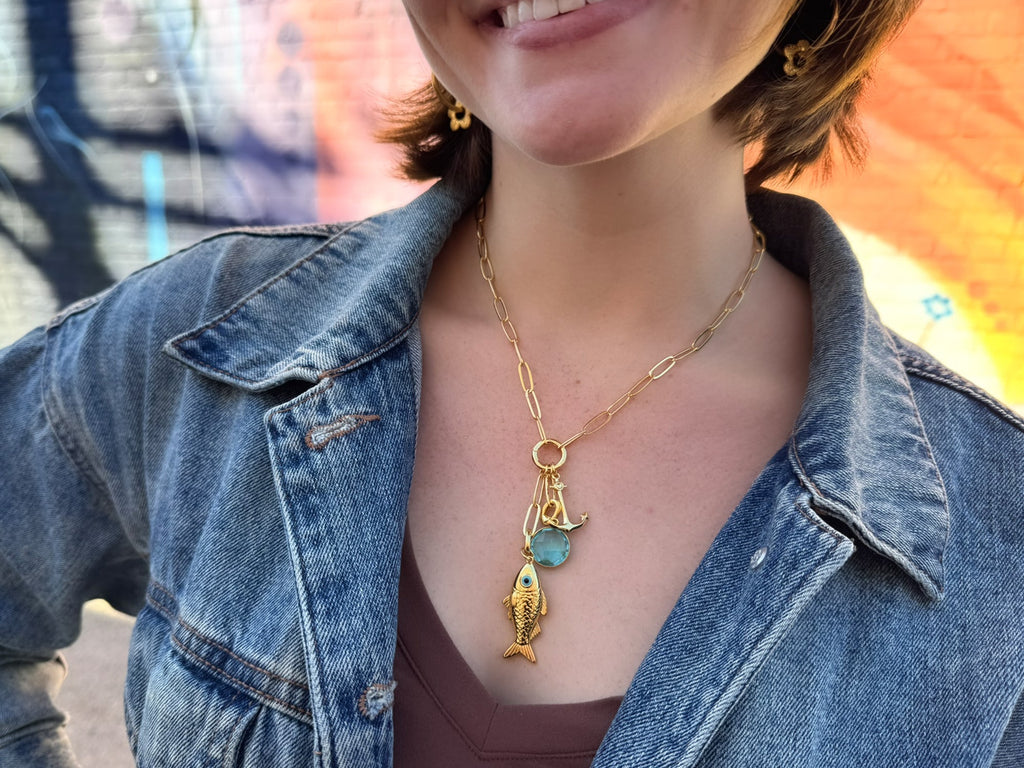 Lucky Evil Eye Fish Pendant | LINK, design your own