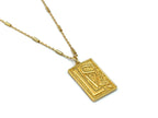 Large Retro Love Rectangle Pendant | LINK, design your own