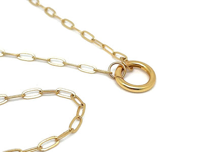 Delicate Sparkling Small Paperclip Chain