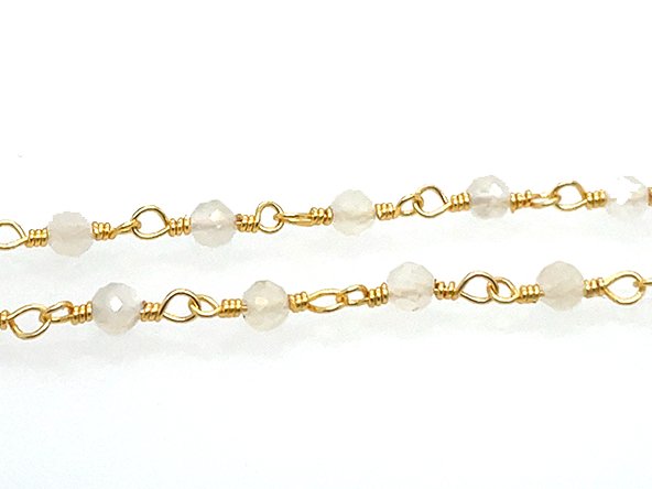 Smoky Moonstone Rosary Chain | LINK, design your own