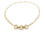 Triple Clasp Paperclip Chain