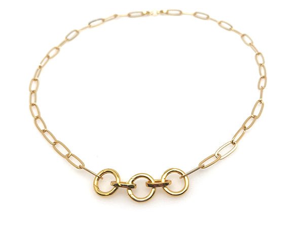 Triple Clasp Paperclip Chain