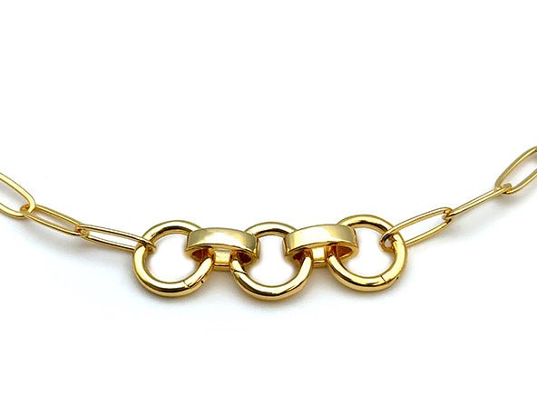 Triple Clasp Paperclip Chain | LINK, design your own