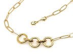 Triple Clasp Paperclip Chain