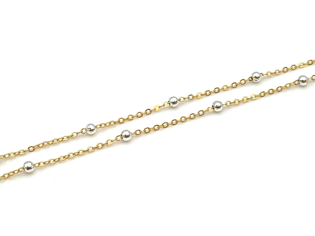 Mixed Metal Satellite Chain | LINK, design your own