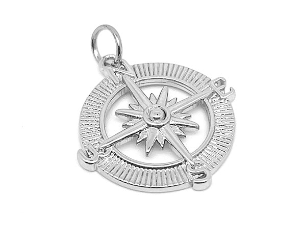 Monica Rich Kosann Sterling Silver Adventure Compass Pendant Necklace |  Neiman Marcus