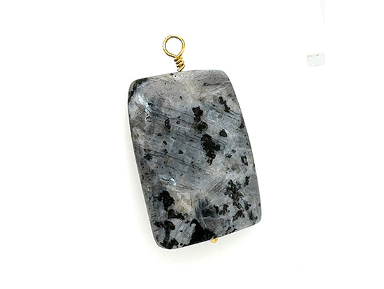 Vintage | Gray Larvikite Pendant