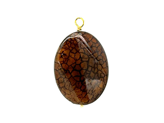 Vintage | Brown Dragon Vein Pendant