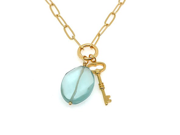 Vintage | Aqua Marine Chalcedony | LINK, design your own