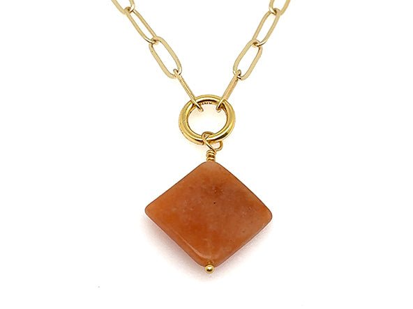 Vintage | Orange Aventurine Square | LINK, design your own