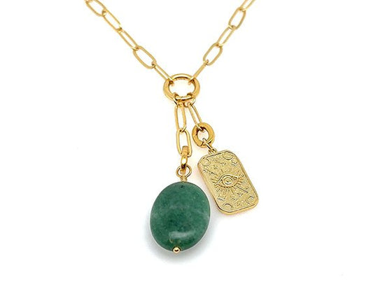 Vintage | Green Oval Aventurine | LINK, design your own