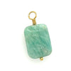 Vintage | Rectangle Amazonite Pendant | LINK, design your own