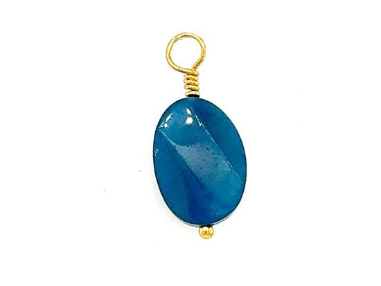 Vintage | Dark Blue Swirl Crystal Pendant | LINK, design your own