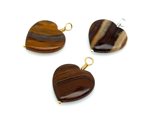 Vintage | Zebra Jasper Hearts