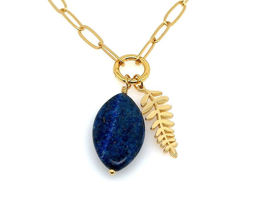 Vintage | Oval Lapis Lazuli Stone Pendant