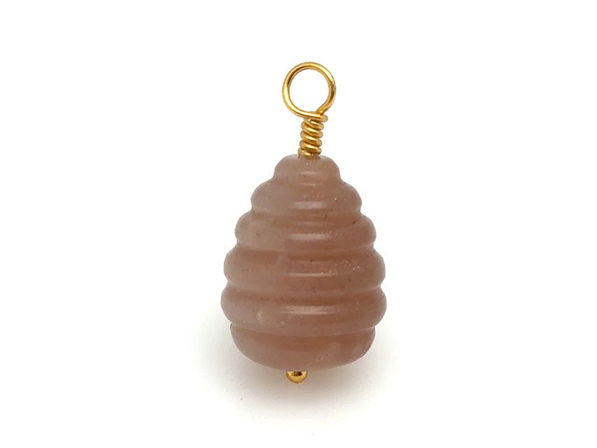 Vintage | Sunstone Beehive Stone Pendant