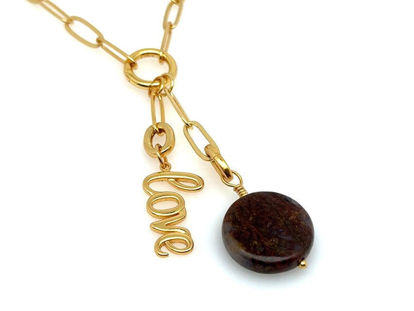 Vintage | Pietersite Stone Pendant