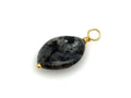 Vintage | Oval Larvikite Stone Pendant