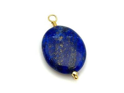 Vintage | Polished Oval Lapis Pendant | LINK, design your own