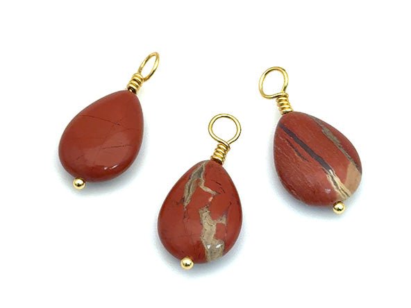 Vintage | Red Jasper Teardrop Pendant