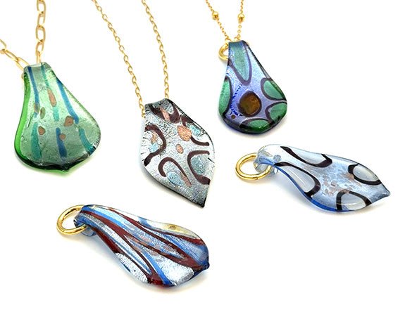 Vintage | XL Glass Teardrop Pendant