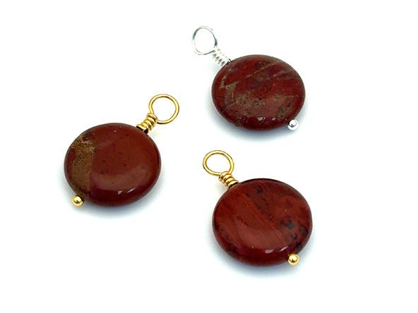 Vintage | Round Brecciated Jasper Pendant