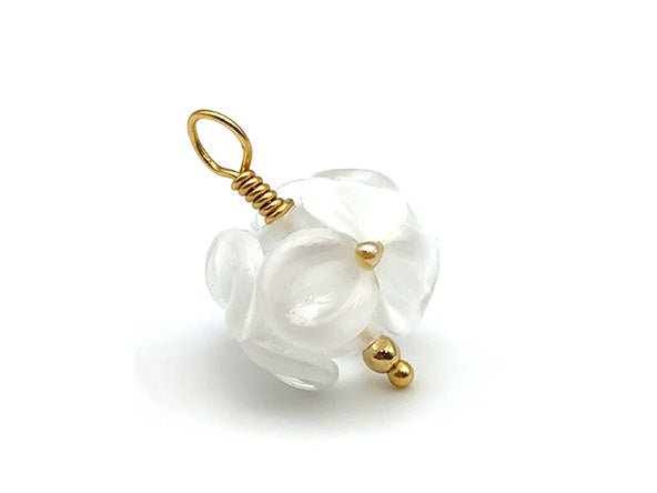 Vintage | White Glass Daisy Ball | LINK, design your own
