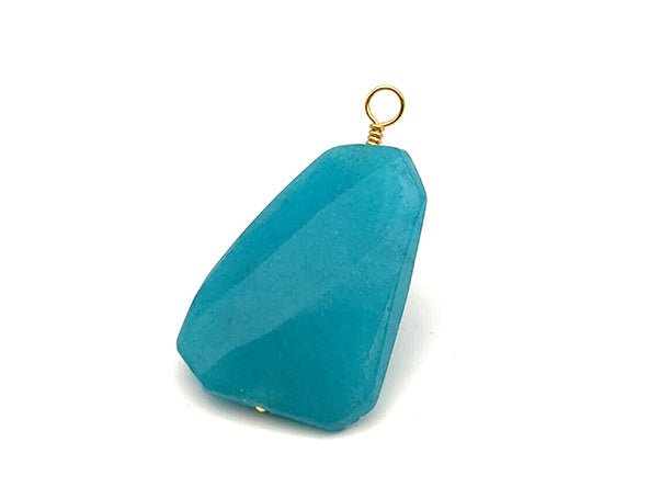 Vintage | Aqua Agate Stone Pendant | LINK, design your own
