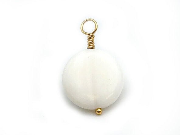 Vintage | Mother of Pearl Coin Pendant | LINK, design your own
