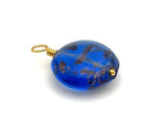 Vintage | Dark Blue Foil Glass Pendant | LINK, design your own