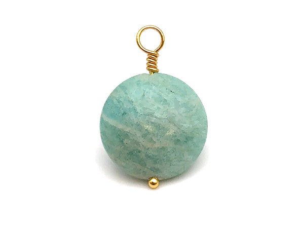 Vintage | Amazonite Coin Pendant | LINK, design your own