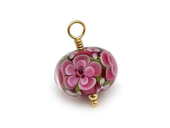 Vintage | Lampwork Floral Glass Bead | LINK, design your own