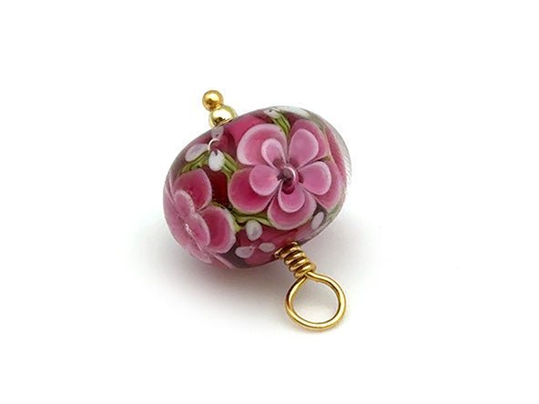Vintage | Lampwork Floral Glass Bead | LINK, design your own