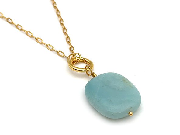 Vintage | Amazonite Rectangle Pendant | LINK, design your own