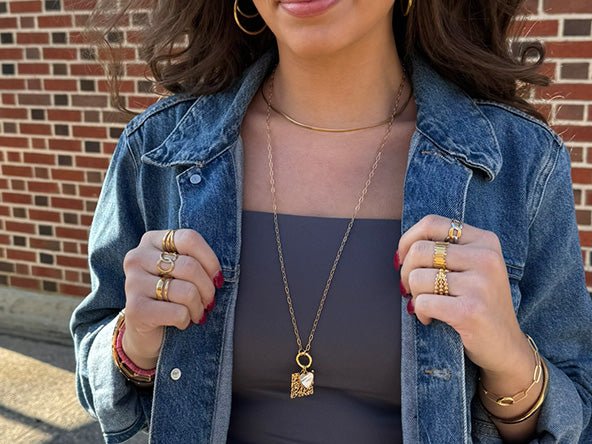 Mother of Pearl Heart Square Web Set |  The Perfect Gift