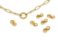 Elegant Paperclip Infinity Clasp Set | GOLD