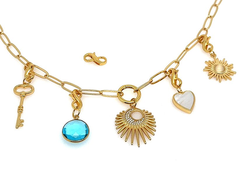 Elegant Paperclip Infinity Clasp Set | GOLD