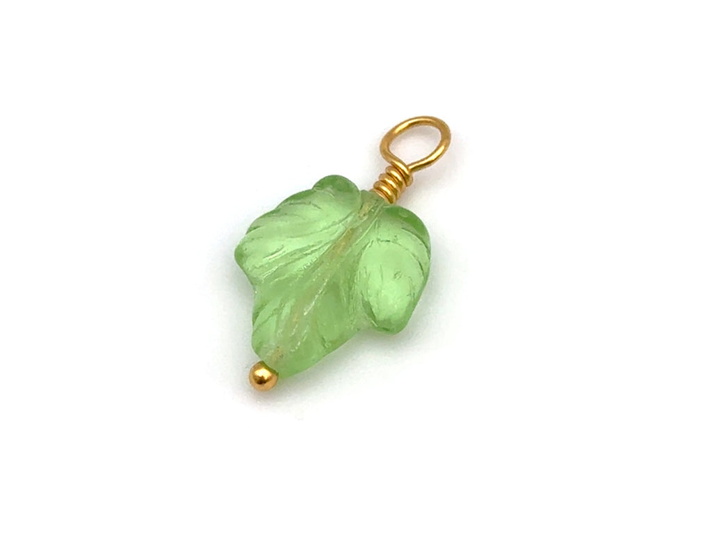 Vintage | Green Glass Leaf | LINK, design your own