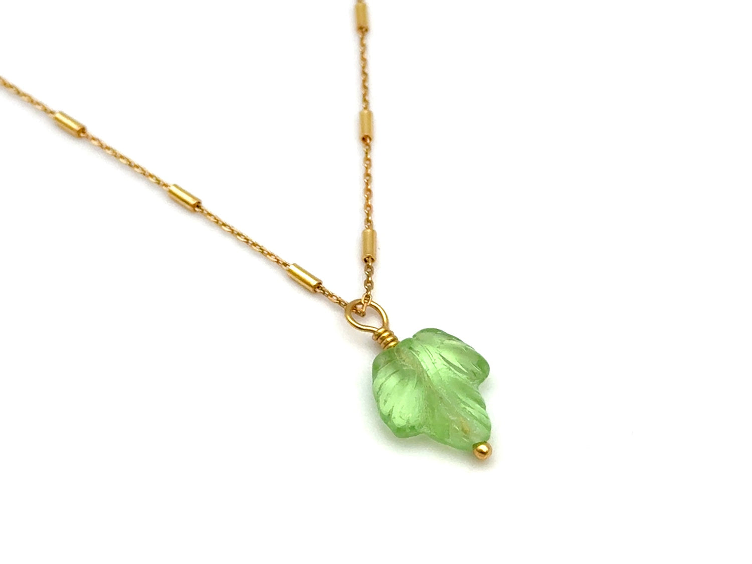 Vintage | Green Glass Leaf | LINK, design your own