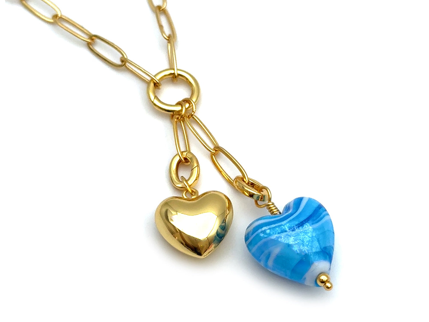 Vintage | Pearlized Lampwok Heart Pendant | LINK, design your own