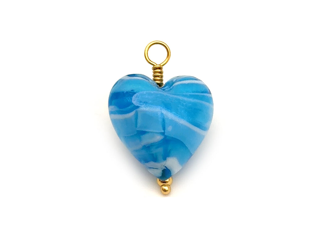 Vintage | Pearlized Lampwok Heart Pendant | LINK, design your own
