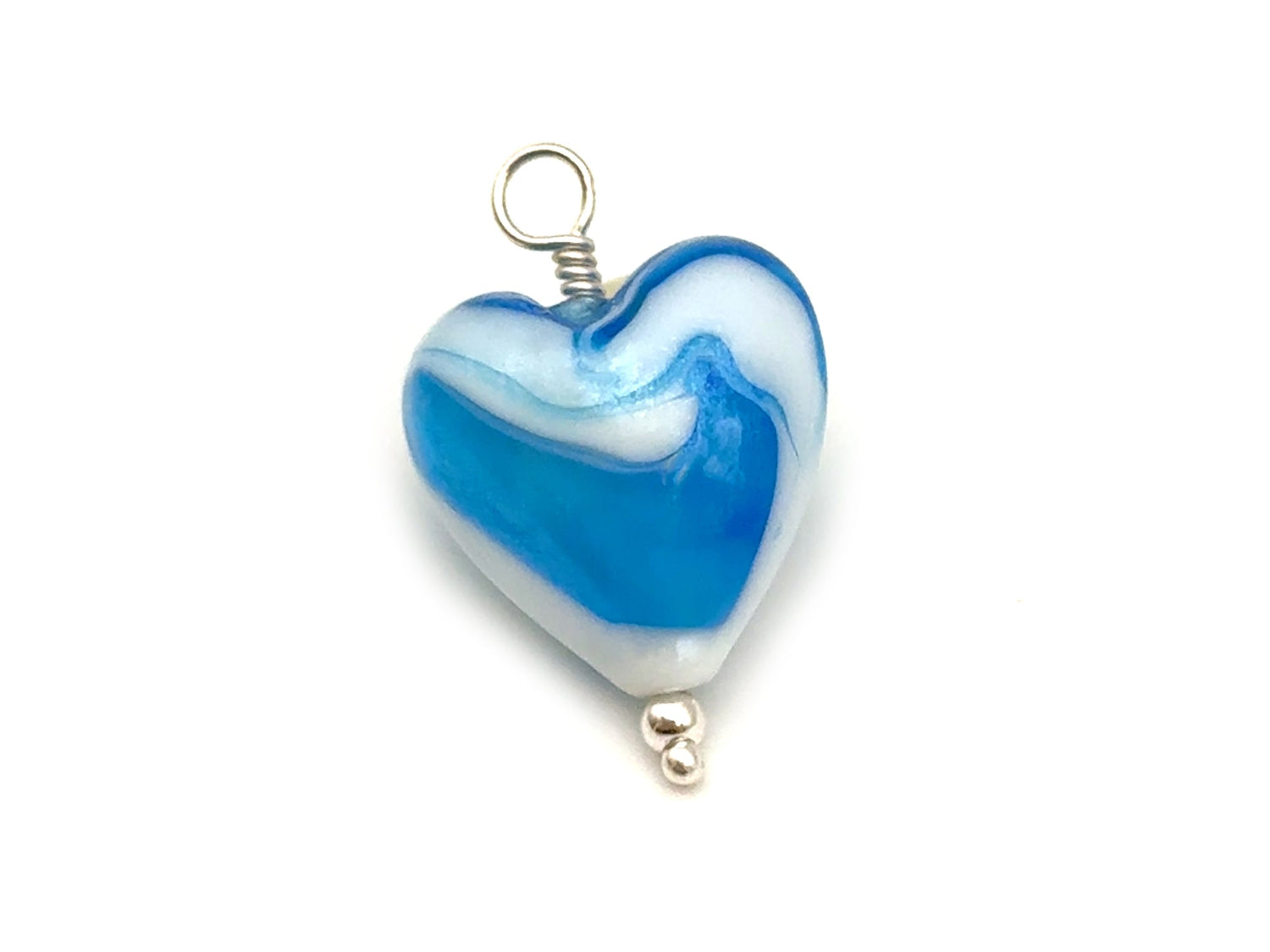 Vintage | Pearlized Lampwok Heart Pendant | LINK, design your own