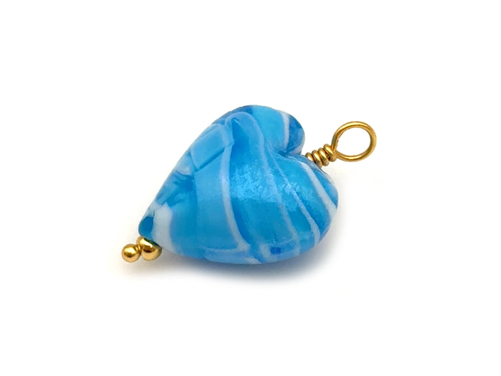 Vintage | Pearlized Lampwok Heart Pendant | LINK, design your own