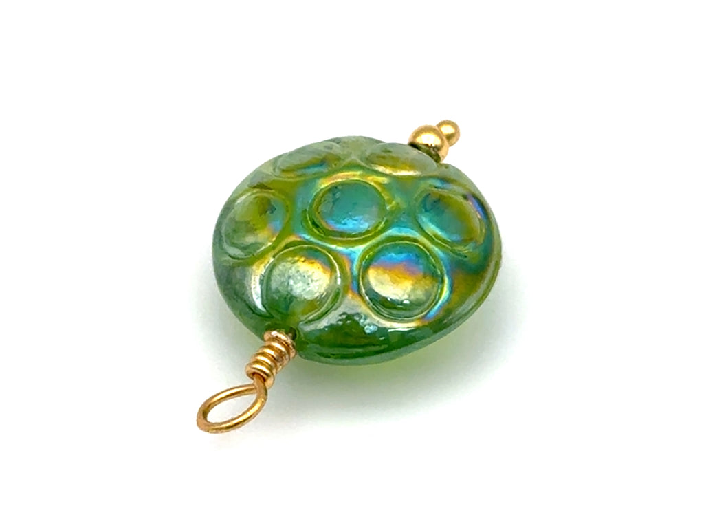 Vintage | Iridescent Bubble Lampwork Glass Pendant