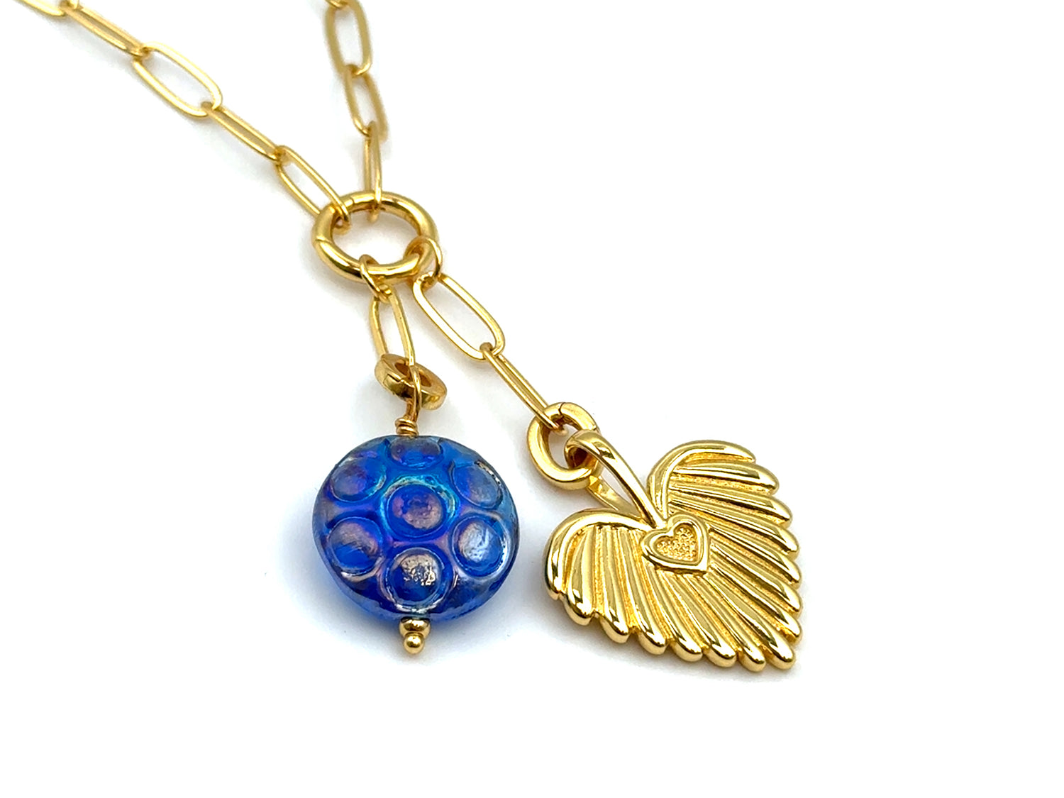 Vintage | Iridescent Bubble Lampwork Glass Pendant
