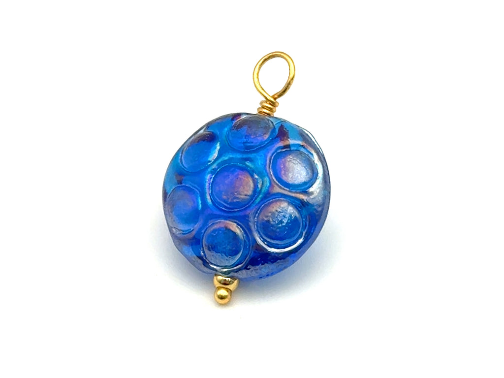 Vintage | Iridescent Bubble Lampwork Glass Pendant