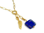 Vintage | Dark Blue Copper Foil Glass Foil Lampwork Pendant