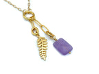 Vintage | Lavender Amethyst Rectangle Pendant