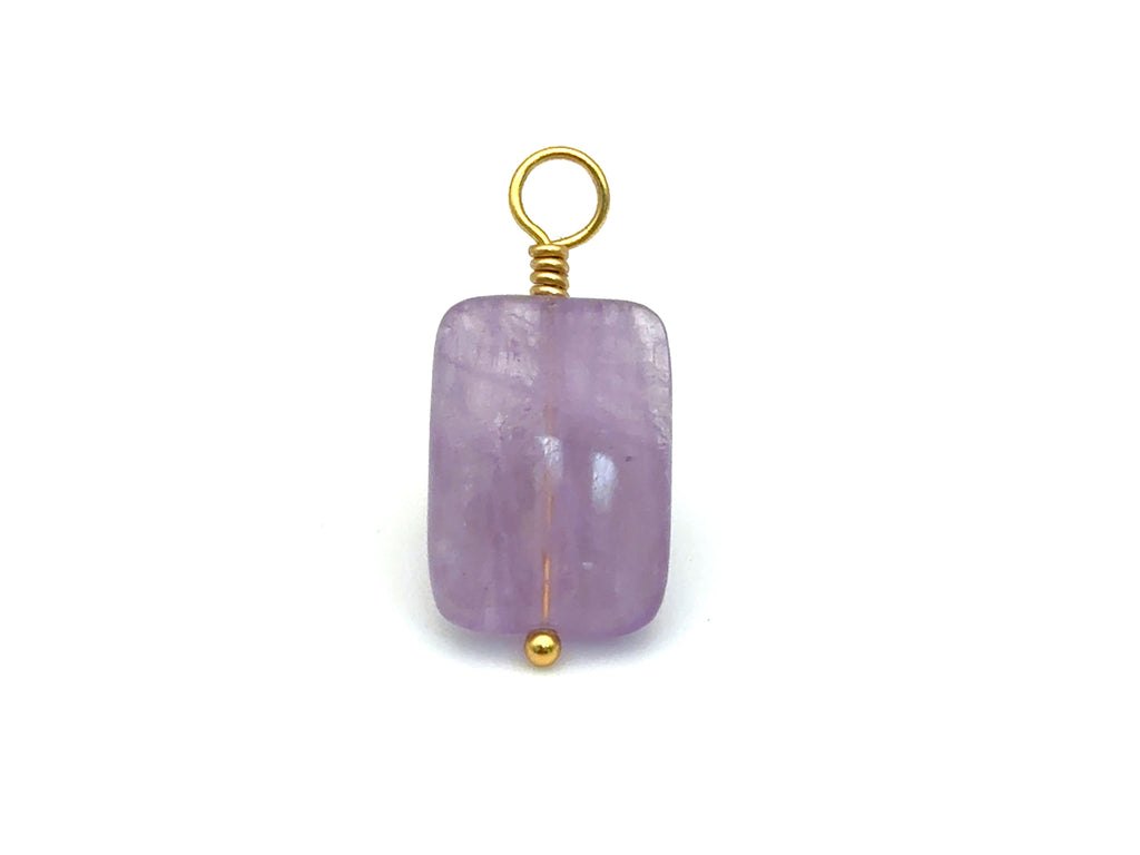 Vintage | Lavender Amethyst Rectangle Pendant